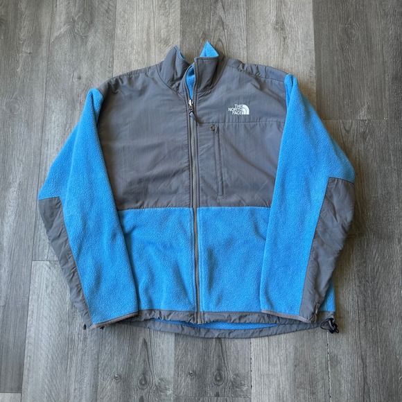 The North Face Jackets & Blazers - The North Face denali polartec Gray Blue Fleece Jacket Womens XL
